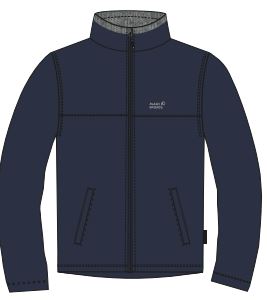He. Strickfleece-Jacke