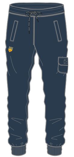 He. Sweatpants