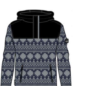 He. Hybrid Fleece Troyer