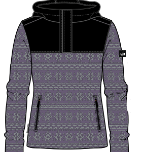Da. Hybrid Fleece Troyer